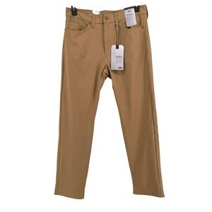 NEW Levis 511 Slim Tech Pants Mens 34x32** Tan Khaki Stretch UPF 50 A9213-0016